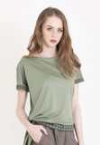 Ava Blouse With Side Knot And Chinoiserie Print
