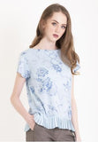 Allison Blouse With Pleats And Chinoiserie Print