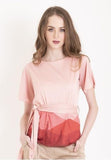Audrey Blouse With Mountain Scenic Design