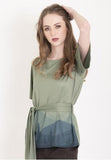 Audrey Blouse With Mountain Scenic Design